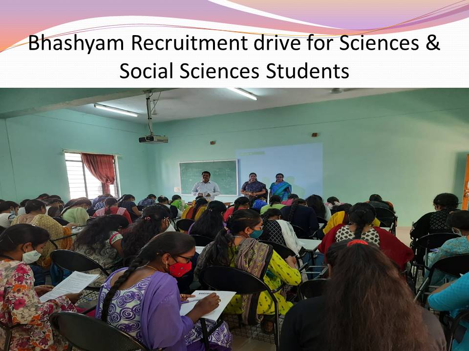 Bhashyam Recruitment Drive